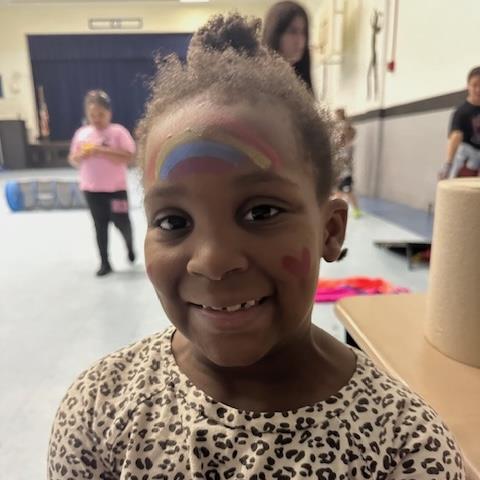 Girl in face paint